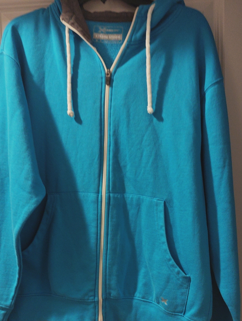 Xersion Men's Teal Zip-Up Hoodie Sweatshirt
